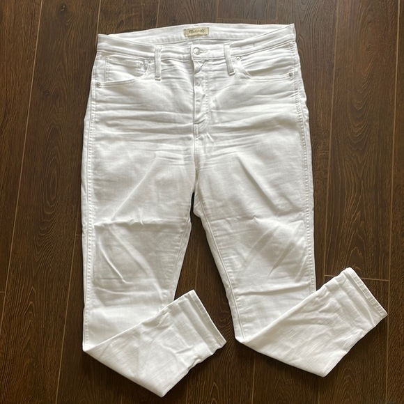 Madewell 10” high-rise skinny jeans in white - Picture 2 of 6